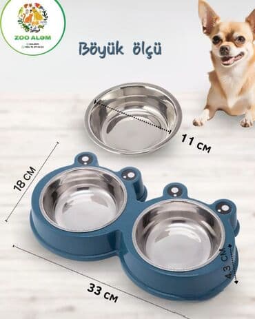 Миски для воды и еды: Yem qabı ikigözlü (pişik və it üçün) Pişik və itləriniz üçün adi yox at lalafo.az — 2 Миски для воды и еды: Yem qabı ikigözlü (pişik və it üçün) Pişik və itləriniz üçün adi yox — 2