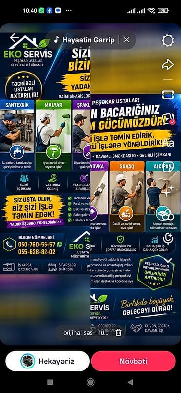Santexnik ustası tələb olunur, Növbəli qrafik, Aylıq ödəniş lalafo.az -da Santexnik ustası tələb olunur, Növbəli qrafik, Aylıq ödəniş