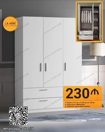 Yeni, Açılan, 3 qapılı Düz dolab, Qarderob, paltar dolabı, Azərbaycan lalafo.az -da Yeni, Açılan, 3 qapılı Düz dolab, Qarderob, paltar dolabı, Azərbaycan