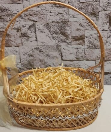 Hədiyyə səbəti, Yeni, rəng - Ağ, Ünvandan götürmə lalafo.az -da Hədiyyə səbəti, Yeni, rəng - Ağ, Ünvandan götürmə