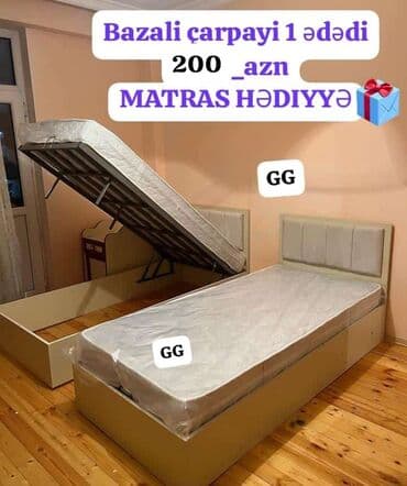 Sifarişlə və Yeni Çarpayi 200_azn. Ölçü 2m×90sm. Matras 🎁 Bazali Rəng lalafo.az -da Sifarişlə və Yeni Çarpayi 200_azn. Ölçü 2m×90sm. Matras 🎁 Bazali Rəng