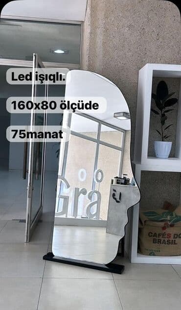 Güzgü Döşəmə üstü, Dekorativ, Arxa işıqlı lalafo.az -da Güzgü Döşəmə üstü, Dekorativ, Arxa işıqlı