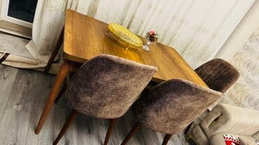 Qonaq otağı üçün, Açılmayan, Dördbucaq masa, 4 stul lalafo.az -da Qonaq otağı üçün, Açılmayan, Dördbucaq masa, 4 stul