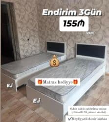 Yeni, Təknəfərlik çarpayı, Matras ilə lalafo.az -da Yeni, Təknəfərlik çarpayı, Matras ilə