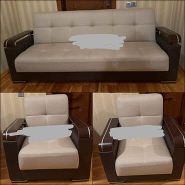 İşlənmiş, Divan, 2 kreslo, Bazalı, Açılan lalafo.az -da İşlənmiş, Divan, 2 kreslo, Bazalı, Açılan