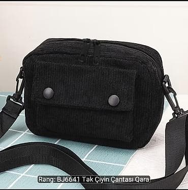 BJ6641 tək çiyin çantası – qara rəng. - Material: yumşaq qoltuqaç lalafo.az -da BJ6641 tək çiyin çantası – qara rəng. - Material: yumşaq qoltuqaç