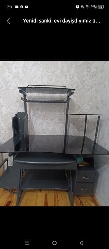 Садовая мебель на заказ: Угловой стол, С полками, С выдвижными ящиками, Металл at lalafo.az — 1 Садовая мебель на заказ: Угловой стол, С полками, С выдвижными ящиками, Металл — 1