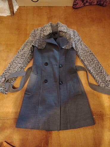 Qadın palto - Rəng: boz gövdə, boz-ağ naxışlı “shearling” effektli lalafo.az -da Qadın palto - Rəng: boz gövdə, boz-ağ naxışlı “shearling” effektli