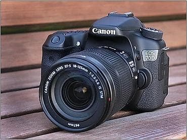 Canon EOS 70D DSLR fotoaparat + Canon EF-S 18-135mm f/3.5-5.6 IS STM lalafo.az -da Canon EOS 70D DSLR fotoaparat + Canon EF-S 18-135mm f/3.5-5.6 IS STM
