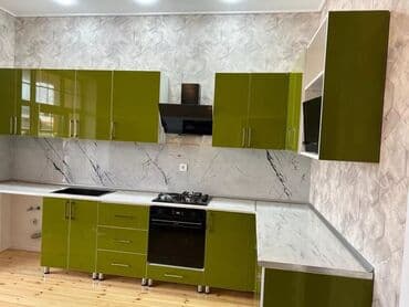 новые кухонные гарнитуры: Кухонный гарнитур на заказ, Самозакрывающие петли, Ламинат гладкий, Есть кредит, Бесплатная доставка, Доставка в районы at lalafo.az — 2 новые кухонные гарнитуры: Кухонный гарнитур на заказ, Самозакрывающие петли, Ламинат гладкий, Есть кредит, Бесплатная доставка, Доставка в районы — 2
