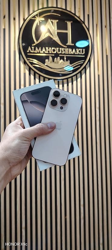 IPhone 16 Pro, 128 GB, Desert Titanium, Zəmanət, Simsiz şarj, Face ID lalafo.az -da IPhone 16 Pro, 128 GB, Desert Titanium, Zəmanət, Simsiz şarj, Face ID