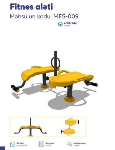 Dəbilqələr: Açıq hava fitnes avadanlıqları – sarı/qrafit rəng palitrası, metal lalafo.az -da — 11 Dəbilqələr: Açıq hava fitnes avadanlıqları – sarı/qrafit rəng palitrası, metal — 11