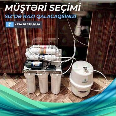 Фильтры для воды: Su filterleri. Cihaz 7 filtrdən ibarətdir. 8 litrlik çənlə təhciz at lalafo.az — 2 Фильтры для воды: Su filterleri. Cihaz 7 filtrdən ibarətdir. 8 litrlik çənlə təhciz — 2