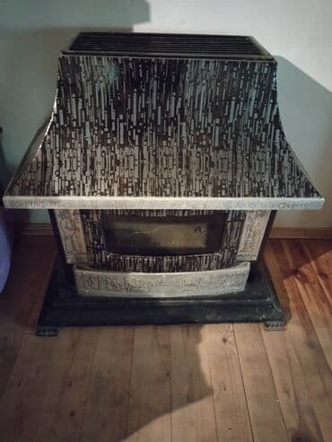 Klassik soba/ocaq — dekorativ örtük və şüşəli ön panel ilə - Yanacaq lalafo.az -da Klassik soba/ocaq — dekorativ örtük və şüşəli ön panel ilə - Yanacaq