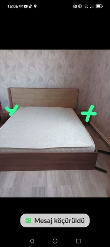 İşlənmiş, İkinəfərlik çarpayı, Matras ilə lalafo.az -da İşlənmiş, İkinəfərlik çarpayı, Matras ilə