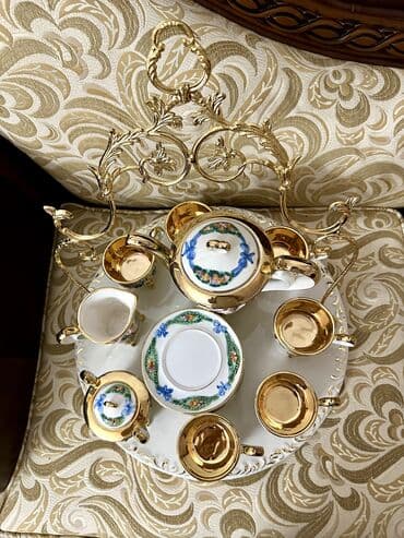 Çay dəsti, rəng - Qızılı, Farfor, 6 nəfərlik, İtaliya lalafo.az -da Çay dəsti, rəng - Qızılı, Farfor, 6 nəfərlik, İtaliya