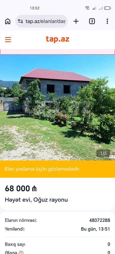6 комнат, 300 м², Нет кредита, Без ремонта at lalafo.az 6 комнат, 300 м², Нет кредита, Без ремонта
