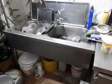 metbex avadanliqlari: Iki gozlu moyka 400m krani ustunde temiz qalin nerj materialdan lalafo.az -da — 1 metbex avadanliqlari: Iki gozlu moyka 400m krani ustunde temiz qalin nerj materialdan — 1