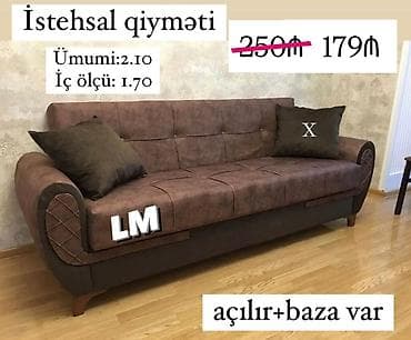 Məhsul: Açılan mexanizmlə yatağa çevrilən divan, alt hissədə baza at lalafo.az Məhsul: Açılan mexanizmlə yatağa çevrilən divan, alt hissədə baza