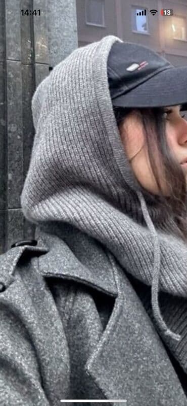 Təsvir: - Trikotaj balaklava/kapüşon tipli baş geyimi - Rəng: qara - lalafo.az -da Təsvir: - Trikotaj balaklava/kapüşon tipli baş geyimi - Rəng: qara -