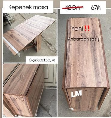 Yeni 🦋KƏPƏNƏK 🦋masalar Birbaşa istehsalçıdan alın‼️ Qiymət : 67₼ lalafo.az -da Yeni 🦋KƏPƏNƏK 🦋masalar Birbaşa istehsalçıdan alın‼️ Qiymət : 67₼