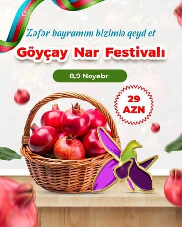 Göyçay Nar Festivalı – Zəfər bayramını bizimlə qeyd et! *🎊Göyçay lalafo.az -da Göyçay Nar Festivalı – Zəfər bayramını bizimlə qeyd et! *🎊Göyçay
