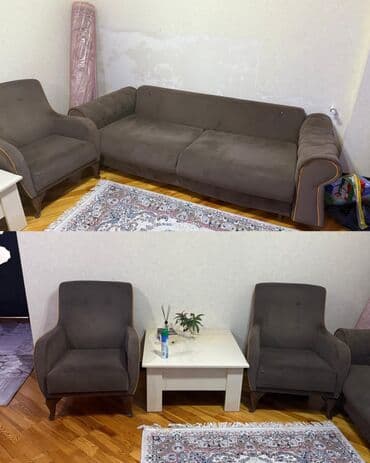 İşlənmiş, Divan, Jurnal masası, 2 kreslo lalafo.az -da İşlənmiş, Divan, Jurnal masası, 2 kreslo