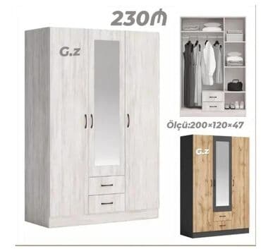 Yeni, 3 qapılı Düz dolab, Qarderob, paltar dolabı lalafo.az -da Yeni, 3 qapılı Düz dolab, Qarderob, paltar dolabı