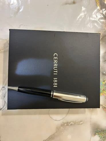 Cerruti 1881 qara və gümüş rəngli dəbli qələm. Ofisdə və ya gündəlik lalafo.az -da Cerruti 1881 qara və gümüş rəngli dəbli qələm. Ofisdə və ya gündəlik
