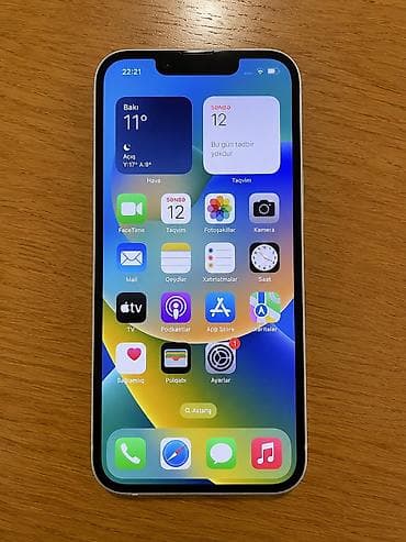IPhone 13, 128 GB, Ağ, Simsiz şarj, Face ID lalafo.az -da IPhone 13, 128 GB, Ağ, Simsiz şarj, Face ID