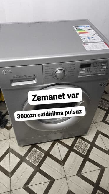 Paltaryuyan maşın LG, 6 kq, Avtomat, Qurutmasız lalafo.az -da Paltaryuyan maşın LG, 6 kq, Avtomat, Qurutmasız