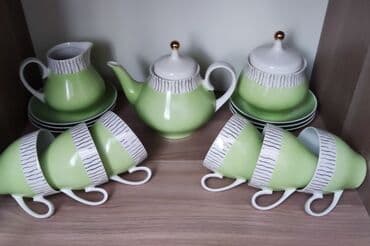 Çay dəsti, rəng - Yaşıl, Farfor, 6 nəfərlik, Almaniya lalafo.az -da Çay dəsti, rəng - Yaşıl, Farfor, 6 nəfərlik, Almaniya