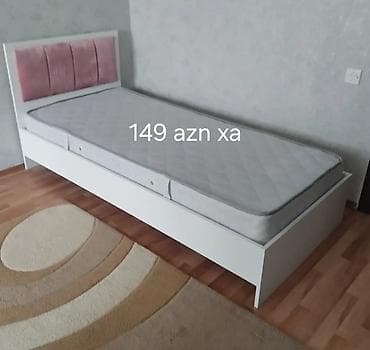 Tək nəfərlik çarpayı və döşək dəsti. - Karkas: ağ rəngli, möhkəm lalafo.az -da Tək nəfərlik çarpayı və döşək dəsti. - Karkas: ağ rəngli, möhkəm