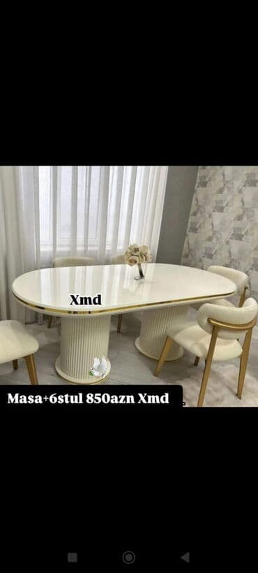 Qonaq masası, Yeni, Oval masa lalafo.az -da Qonaq masası, Yeni, Oval masa