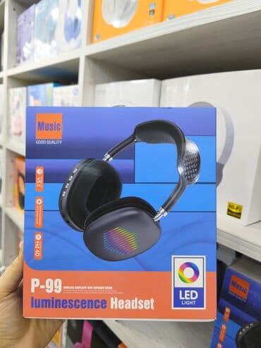 P-99 Luminescence Headset – LED işıqlı simsiz qulaqlıq Xüsusiyyətlər lalafo.az -da P-99 Luminescence Headset – LED işıqlı simsiz qulaqlıq Xüsusiyyətlər
