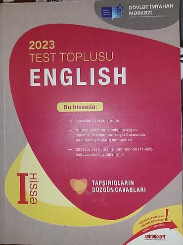 Məhsul: 2023 Test Toplusu – English (I hissə) Təsvir: - Nəşriyyat lalafo.az -da Məhsul: 2023 Test Toplusu – English (I hissə) Təsvir: - Nəşriyyat