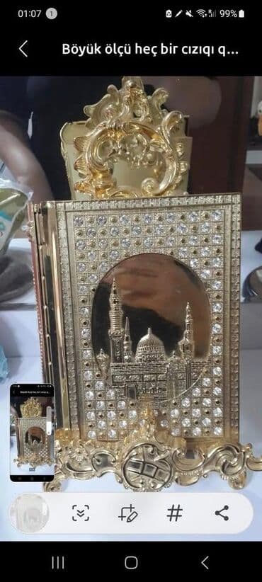 Böyük Quran qabı içində kitabı da var. heç bir defekti yoxdur lalafo.az -da Böyük Quran qabı içində kitabı da var. heç bir defekti yoxdur