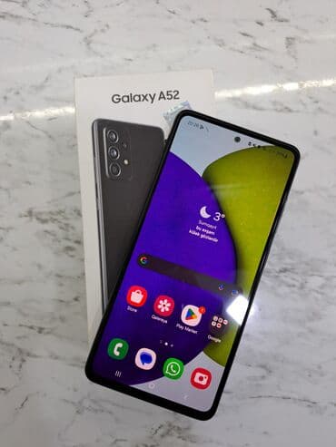Samsung Galaxy A52, 128 GB, rəng - Qara, İki sim kartlı lalafo.az -da Samsung Galaxy A52, 128 GB, rəng - Qara, İki sim kartlı