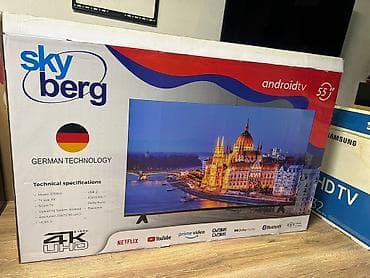 Skyberg 55" Android TV yenidir !smart tv dir 4K germany lalafo.az -da Skyberg 55" Android TV yenidir !smart tv dir 4K germany