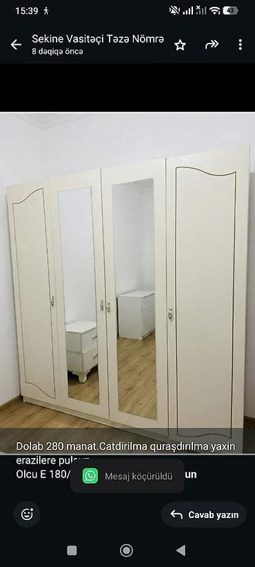 Dolab 280 manat.Catdirilma quraşdırılma yaxin erazilere pulsuz Olcu E lalafo.az -da Dolab 280 manat.Catdirilma quraşdırılma yaxin erazilere pulsuz Olcu E