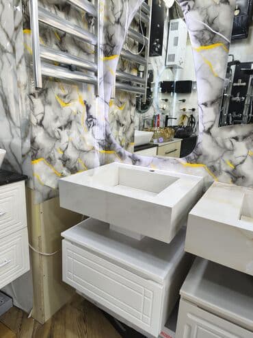 Декоративные панели для стен: Hamam üçün divara montaj olunan lavabo və şkaf dəsti - Material at lalafo.az — 1 Декоративные панели для стен: Hamam üçün divara montaj olunan lavabo və şkaf dəsti - Material — 1