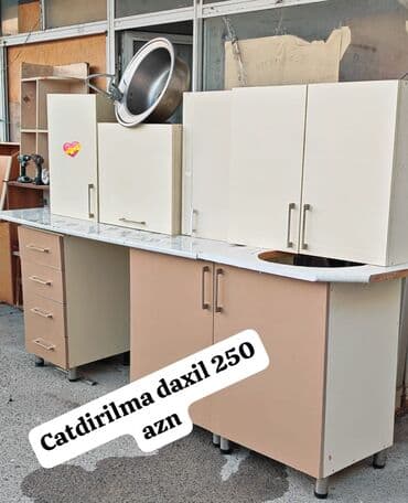 Mətbəx mebeli satılır çatdırılma daxil 250₼. Ölçü 2. 25. Üzərində lalafo.az -da Mətbəx mebeli satılır çatdırılma daxil 250₼. Ölçü 2. 25. Üzərində