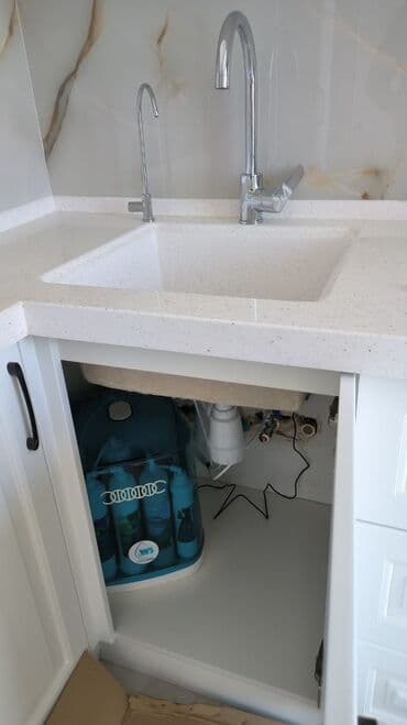 Su filtrləri: Mətbəx üçün altda quraşdırılan su təmizləmə sistemi - Quraşdırma lalafo.az -da — 5 Su filtrləri: Mətbəx üçün altda quraşdırılan su təmizləmə sistemi - Quraşdırma — 5