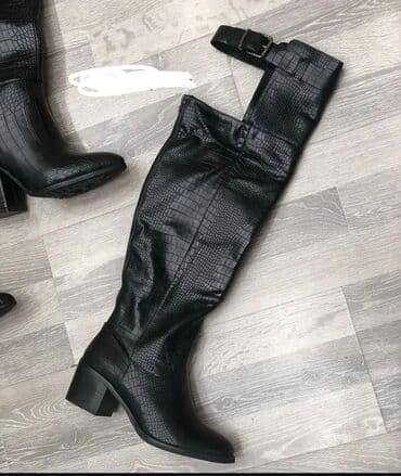 Qadınlar üçün dizüstü çəkmə - Rəng: qara - Faktura: timsah dərisi lalafo.az -da Qadınlar üçün dizüstü çəkmə - Rəng: qara - Faktura: timsah dərisi