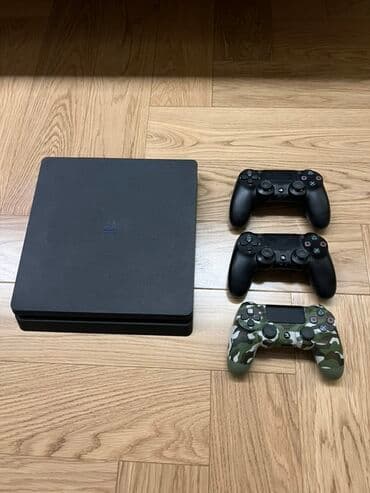 PS4 Slim oyun konsolu dəsti Komplekt: - PlayStation 4 Slim konsolu lalafo.az -da PS4 Slim oyun konsolu dəsti Komplekt: - PlayStation 4 Slim konsolu