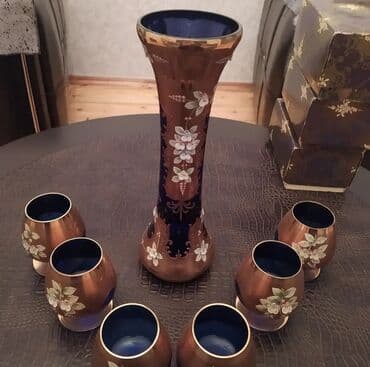 Qədəhlər, rəng - Göy, 6 ədədli dəst, Çexiya lalafo.az -da Qədəhlər, rəng - Göy, 6 ədədli dəst, Çexiya