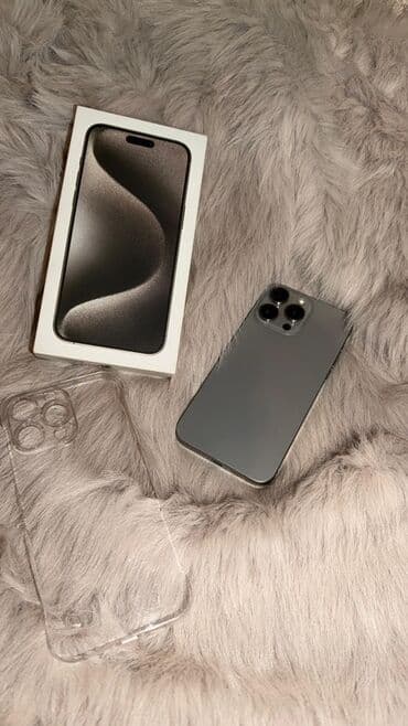 IPhone 15 Pro Max, 256 GB, Natural Titanium, Face ID lalafo.az -da IPhone 15 Pro Max, 256 GB, Natural Titanium, Face ID