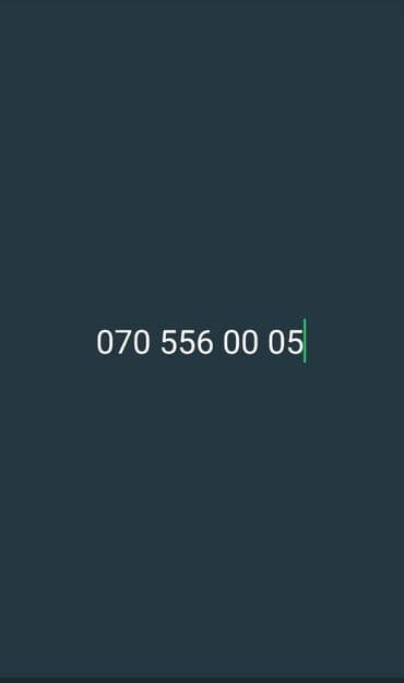 Nömrə: ( 070 ) ( 5560005 ), Yeni lalafo.az -da Nömrə: ( 070 ) ( 5560005 ), Yeni