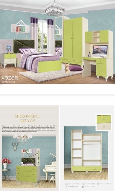 Oğlan və qız üçün, Yeni, Təknəfərlik çarpayı, Yazı masası, Dolab, Termo lalafo.az -da Oğlan və qız üçün, Yeni, Təknəfərlik çarpayı, Yazı masası, Dolab, Termo