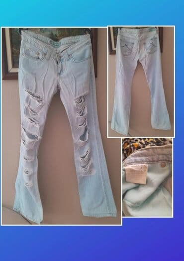 Məhsul: Açıq mavi yırtıq dizaynlı cins şalvar - Brend/etiket: A.C.A lalafo.az -da Məhsul: Açıq mavi yırtıq dizaynlı cins şalvar - Brend/etiket: A.C.A